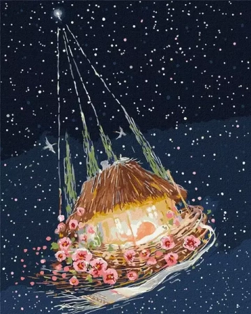 Malowanie po numerach - Kolebka 40x50cm - Ideyka