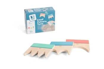 Łopatki do robienia wzorów na piasku drewniane - BS Toys