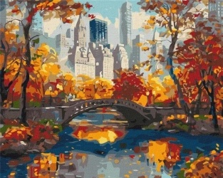 Malowanie po numerach - Złoty park 40x50cm - Ideyka