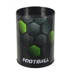 Skarbonka metalowa okrągła Football - STARPAK