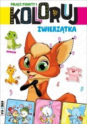 Połącz punkty i koloruj zwierzątka - praca zbiorowa