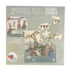 Puzzle magnetyczne Rodzina Królików - Egmont Toys