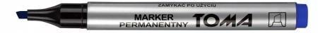 Marker  permanentny ścięty niebieski p10. TOMA/ cena za 1szt