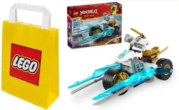 2W1 LEGO(R) NINJAGO 71816 LODOWY MOTOCYKL ZANEA+ TORBA PAPIEROWA MAŁA