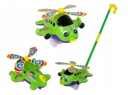 Samolot pchacz zielony - Leantoys