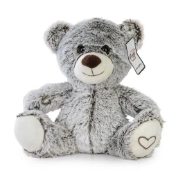 Miś brązowy siedzący z serduszkiem - Daffi