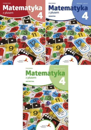 Matematyka 4 Z plusem Podręcznik + Ćwicz. WERSJA B Arytmetyka + Geometria - praca zbiorowa