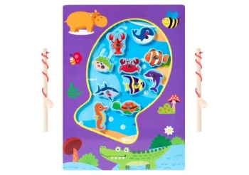 Drewniana gra łowienie rybek na magnes - Pro-Kids