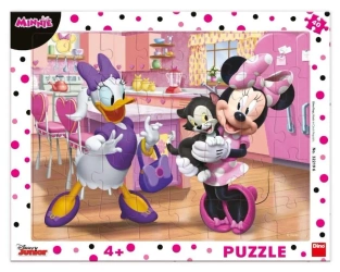 Puzzle ramkowe Myszka Minnie i Daisy 40el - Dino Toys