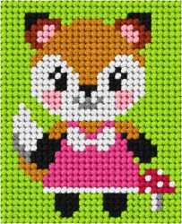 Haft. Moje pierwsze wyszywanie - Pani lis - Anex-bis