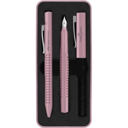 Zestaw prezentowy Grip 2010 Faber-Castell pióro wieczne + długopis rose shadows