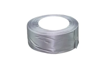 Wstążka satynowa srebrna 50mmx32m - Brewis