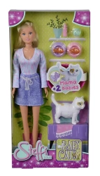 Steffi z małymi kociętami - Simba