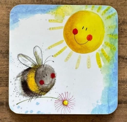 Podkładka pod kubek C242 Szczęśliwa pszczoła - Alex Clark