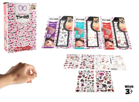 Tatuaże naklejki zmywalne kobiece mix - Pro Kids