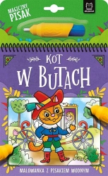 Kot w Butach. Malowanka z pisakiem wodnym - Anna Podgórska