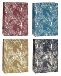 Torebka ozdobna 18x24x8cm hot-stamp mix ROZETTE