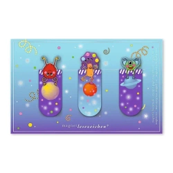 Zakładki magnetyczne Stworki 3szt - Moses