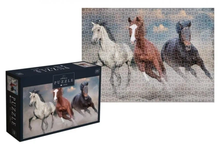 Puzzle 1000 Wild Horses 1 - INTERDRUK