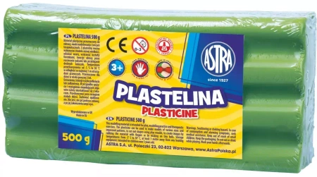 Plastelina 500 g, zielona