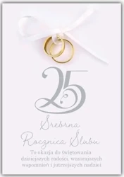 Kartka okolicznościowa Rocznica ślubu 25 - Trend