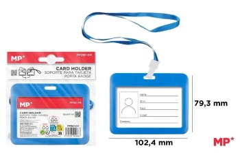 Etui na identyfikator niebieskie - MP Main Paper
