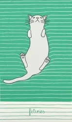 Notes - Feline Fine - Bold Green - Santoro