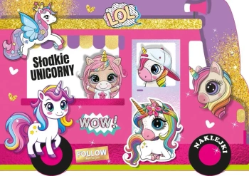 Słodkie unicorny. Kolorowanka z wykrojnika - Katarzyna Maćkowiak