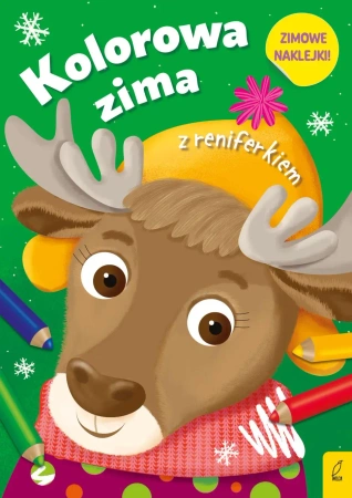 Kolorowa zima z reniferkiem - praca zbiorowa