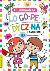 Kolorowanka logopedyczna z naklejkami 3 - praca zbiorowa