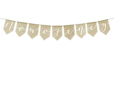 Baner Nowożeńcy 23x155cm - PartyDeco