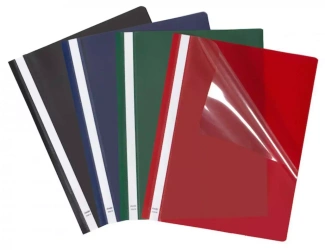 Skoroszyt Budget PP A4 z wąsami pomarańcz (25szt)