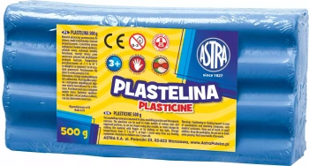 Plastelina 500 g, niebieska