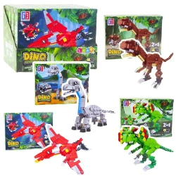 Klocki konstrukcyjne Dinozaur robot 2w1 145-161el - Leantoys