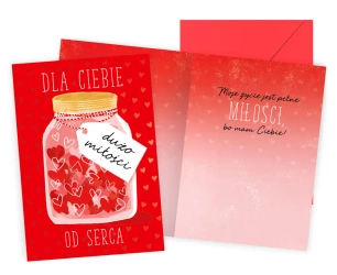 Karnet Walentynki - Kukartka