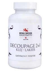 Klej 2w1 z lakierem do decoupage połysk 200ml - Koh-I-Noor