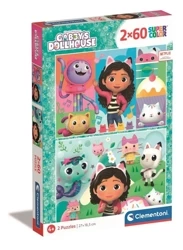 Puzzle 2x60 Super Kolor Gabby's Dollhouse - Clementoni