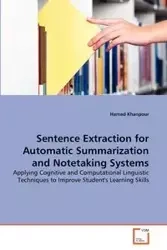 Sentence Extraction for Automatic Summarization and Notetaking Systems - Khanpour Hamed