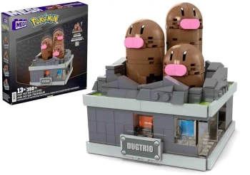Mega Pokemon Mini Motion Dugtrio - Mattel