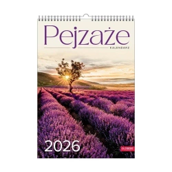 Kalendarz 2026 A3 wieloplanszowy Pejzaże - O-press