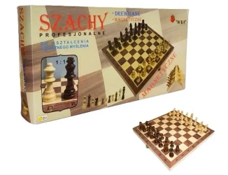 Szachy drewniane magnetyczne 29x29cm
