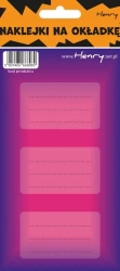 Naklejki na zeszyty - Niebiesko-różowe (12szt) - Henry