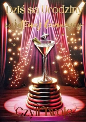 Karnet Urodziny kieliszek 3K - YEKU