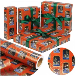 Papier Świąta Pejzaż czerwony X-Strong 38cmx20m - PaperHit