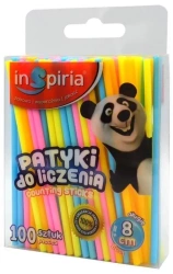 Patyki do liczenia okrągłde 8cm 100szt - InSpiria