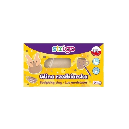 Glina rzeźbiarska naturalna 520g STRIGO