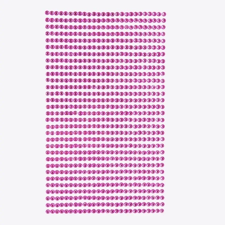 Kryształki samoprzylepne pink 3mm 806szt - Dalprint dpCraft