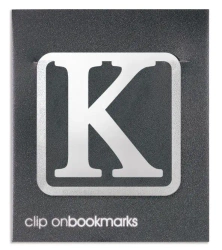 Metalowa zakładka - Litera K Clip-on - IF