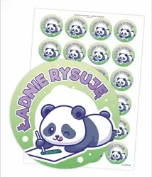 Naklejki pochwały - Ładnie rysuje 24szt - LearnHow