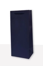 Torebki prezentowe jednobarwna koniak granat 10 sztuk - MER PLUS
